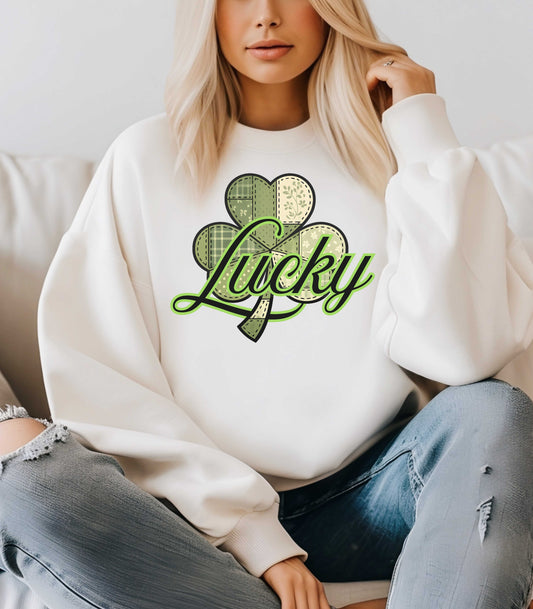 Lucky Patchwork Shamrock Shirt