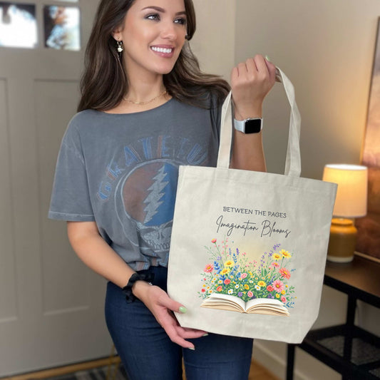 Reader Gift, Library Tote, Bookish Gift for Readers, Teachers, Writers