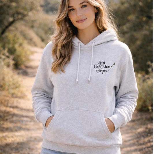 Just One More Chapter Hoodie, Book Lover Hoodie, Reading Hoodie, Coffee Reader Hoodie, Bookish Gift for Readers