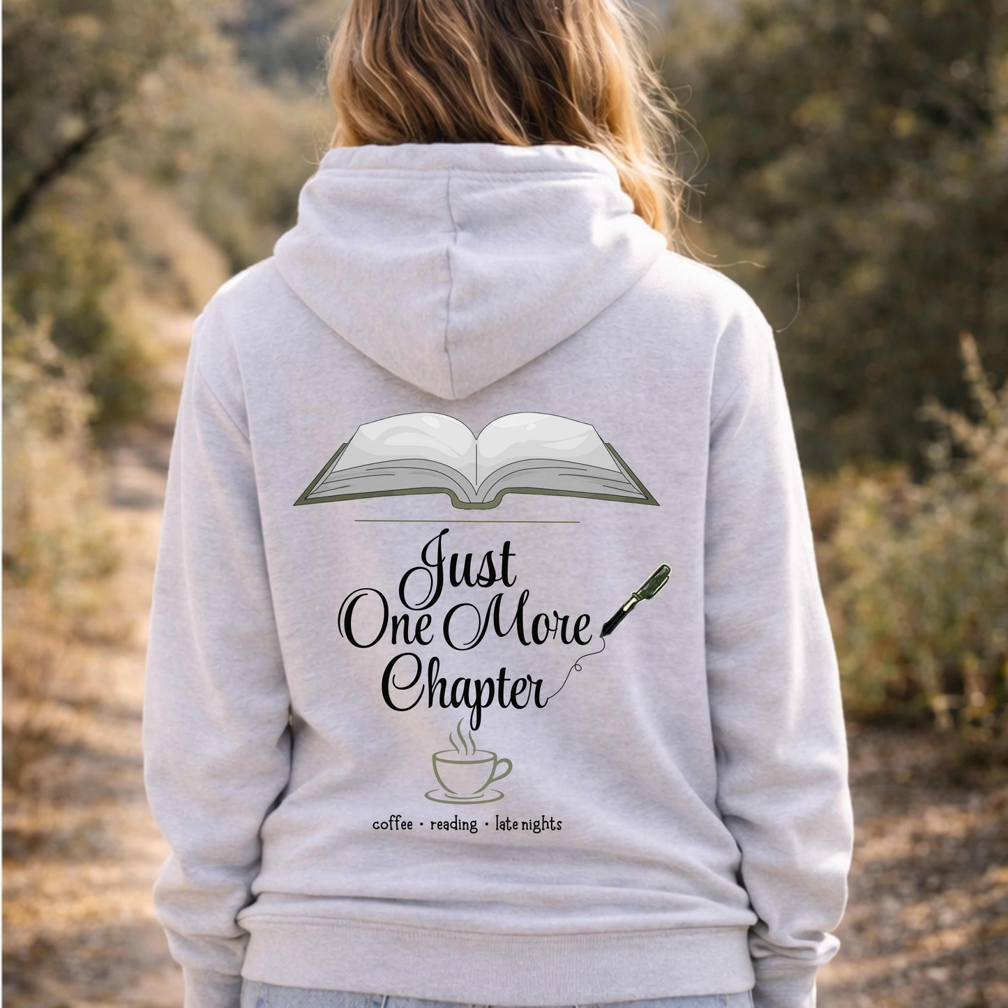 Just One More Chapter Hoodie, Cozy Life Collection