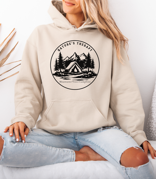 Nature’s Therapy Camping  Unisex Hoodie