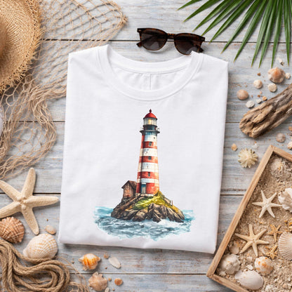 Coastal Lighthouse T-Shirt, Pinehaven Coastal Co.