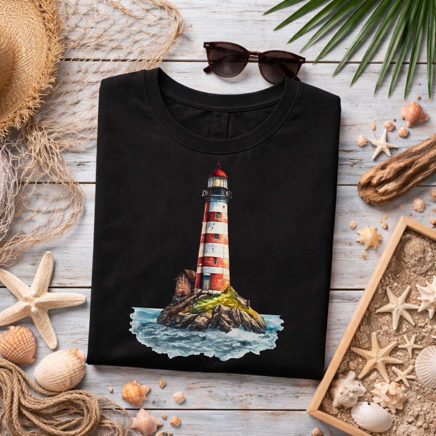 Coastal Lighthouse T-Shirt, Pinehaven Coastal Co.