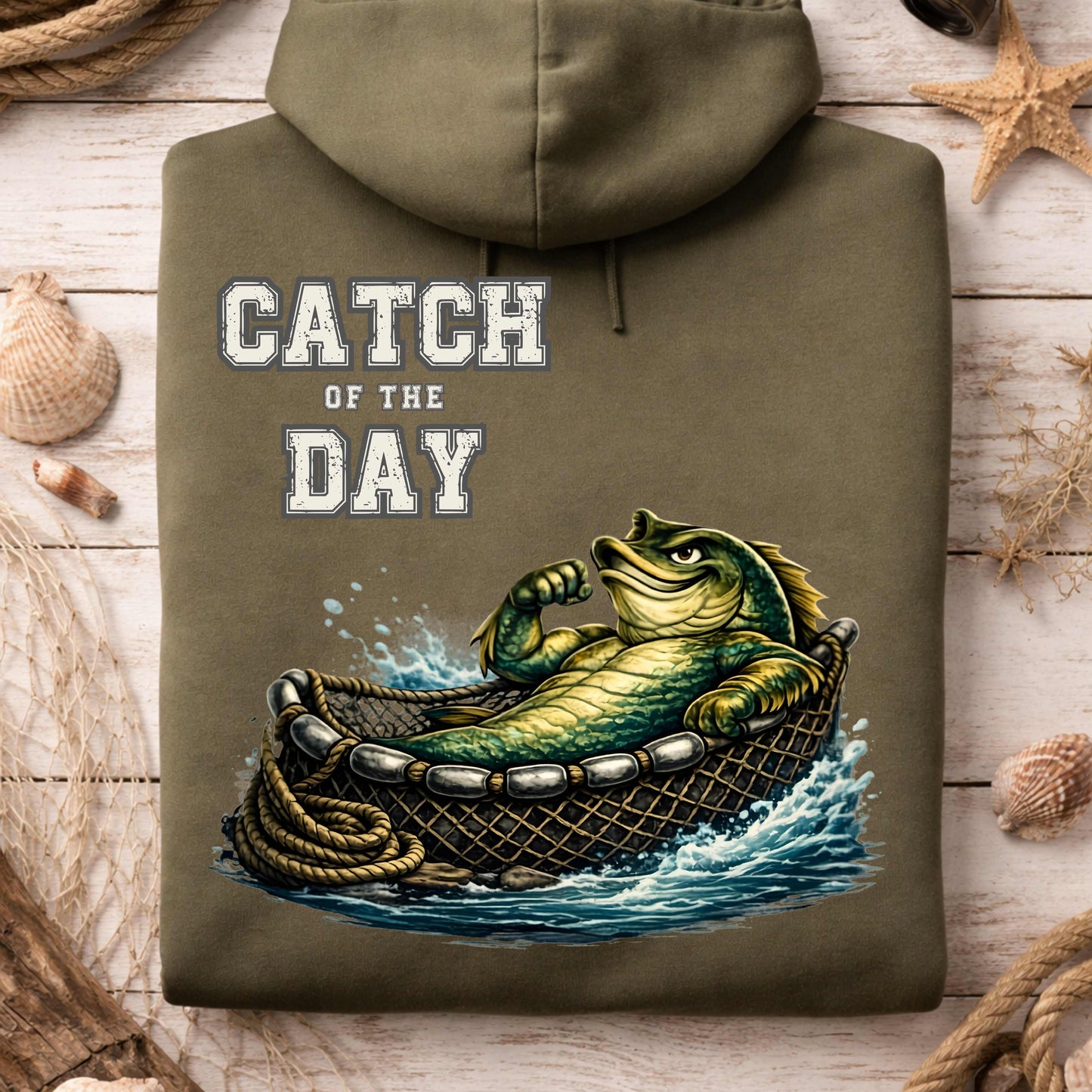 Catch of the Day Hoodie, Pinehaven Coastal Co.