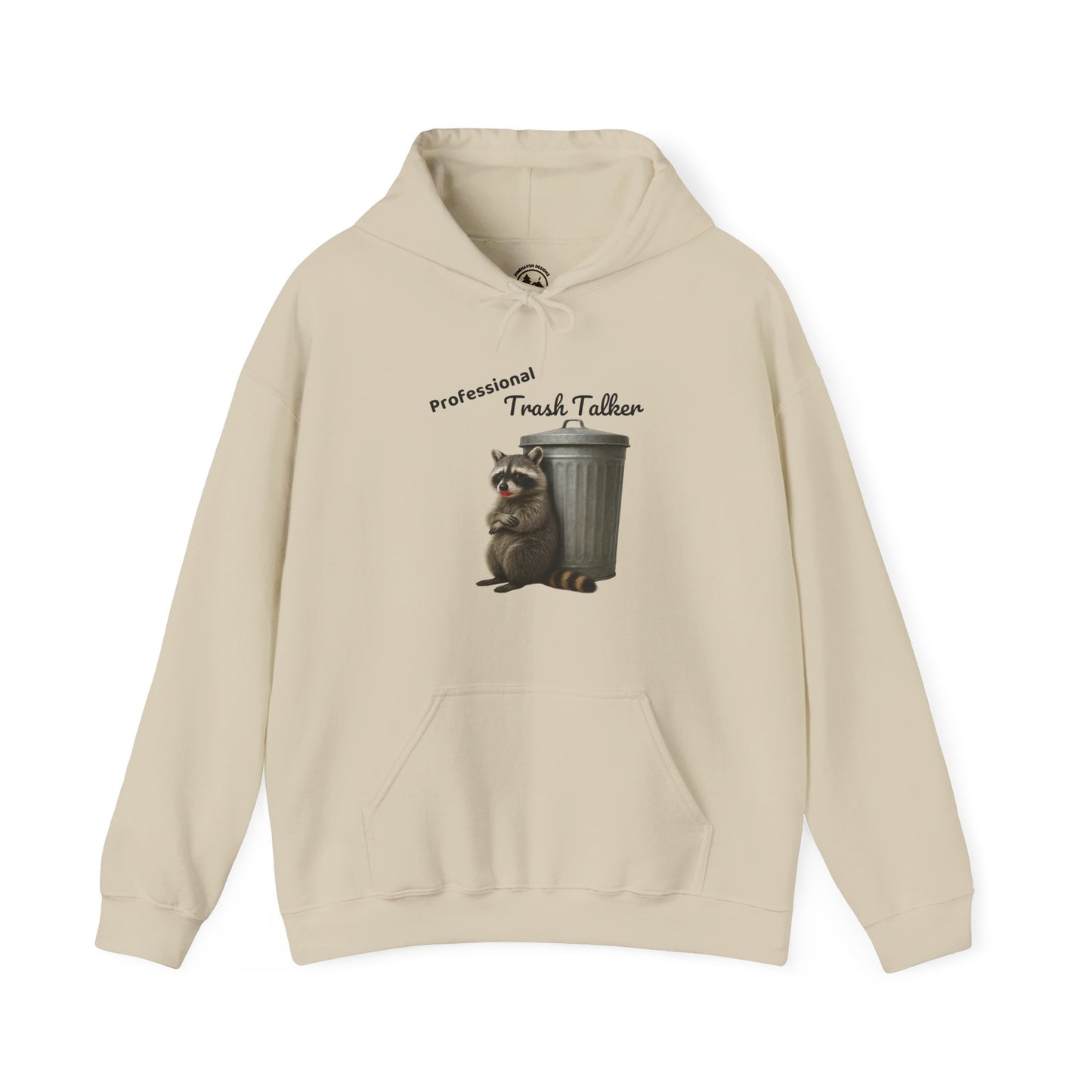 Professional Trash Talker Hoodie, Raccoon Lover Apparel on Gildan 18500 Hoodie