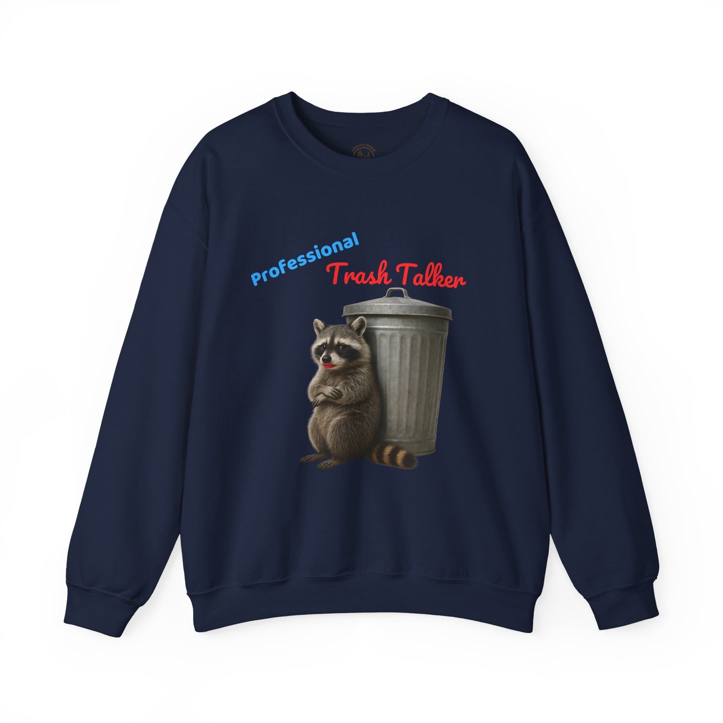 Professional Trash Talker Sweatshirt, Funny Raccoon Sweatshirt on Gildan 18000