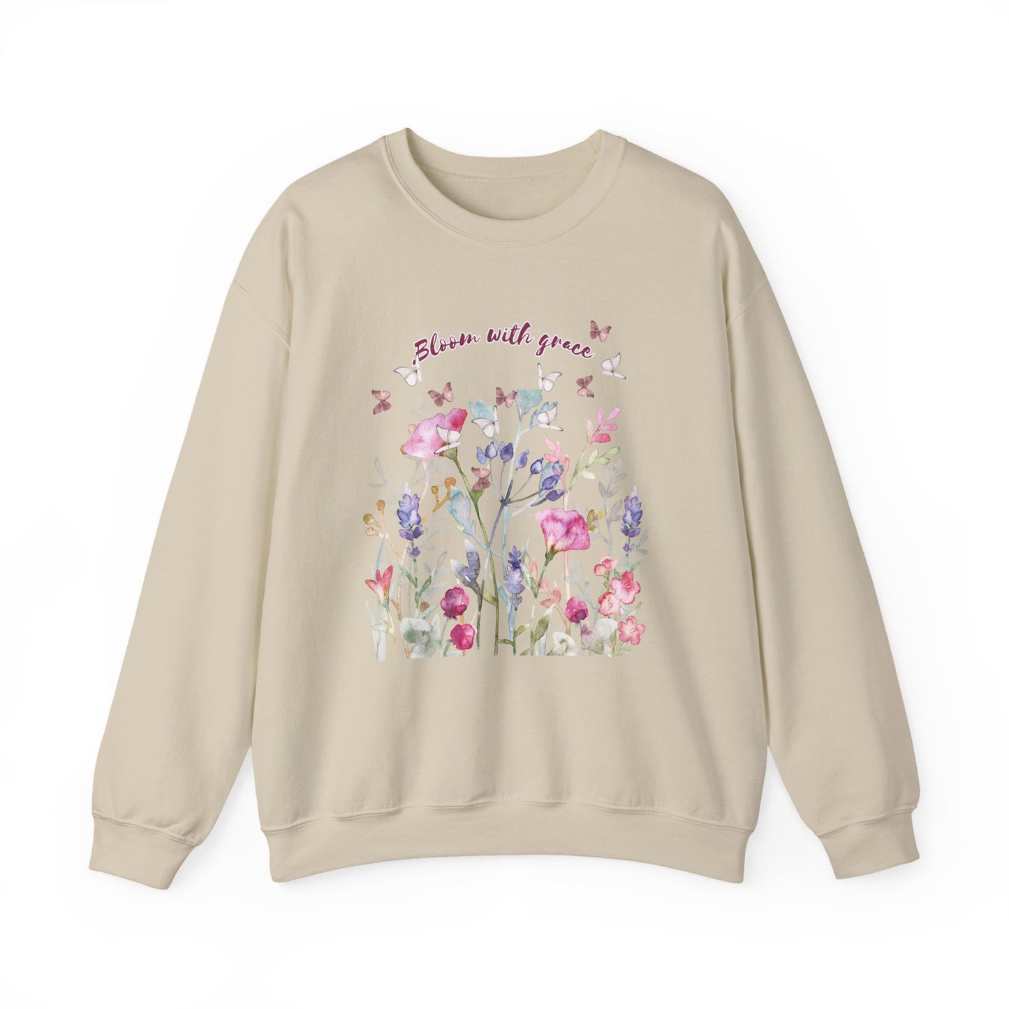 Bloom with Grace Floral  Crewneck Sweater