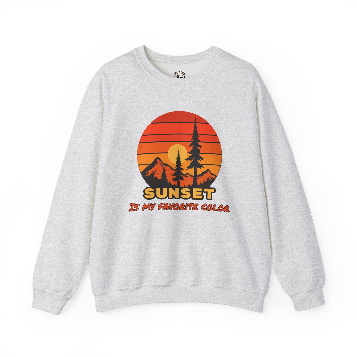 Sunset Mountain Crewneck Sweatshirt – Gildan 18000