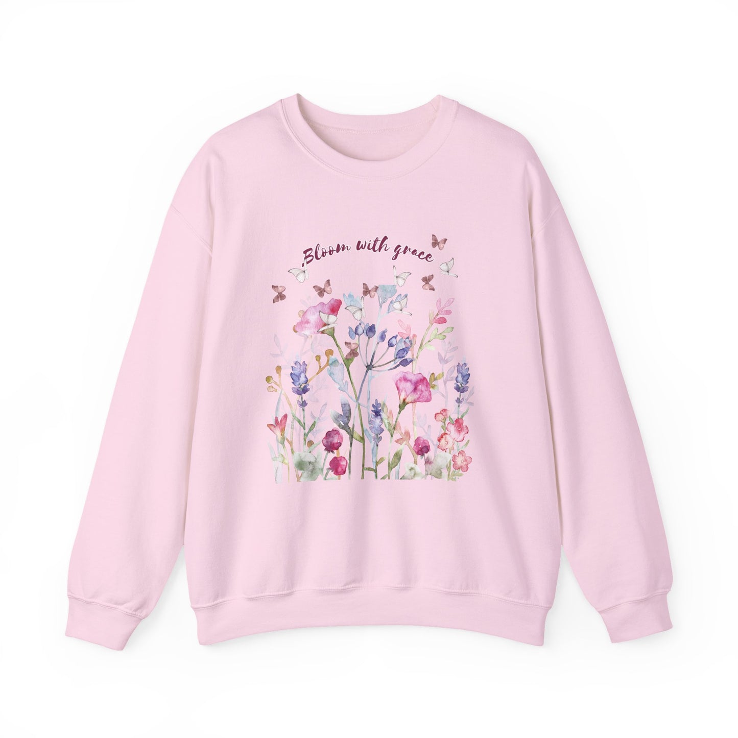 Bloom with Grace Floral  Crewneck Sweater