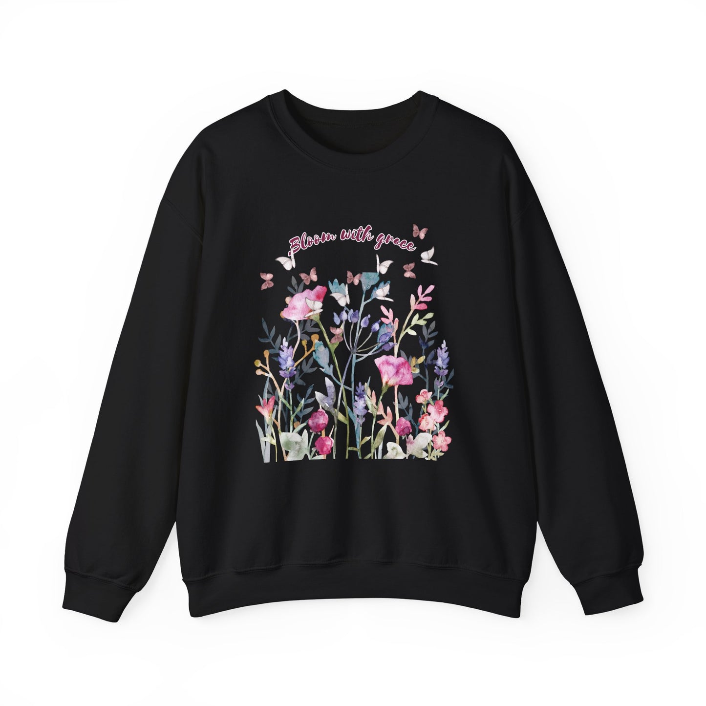 Bloom with Grace Floral  Crewneck Sweater
