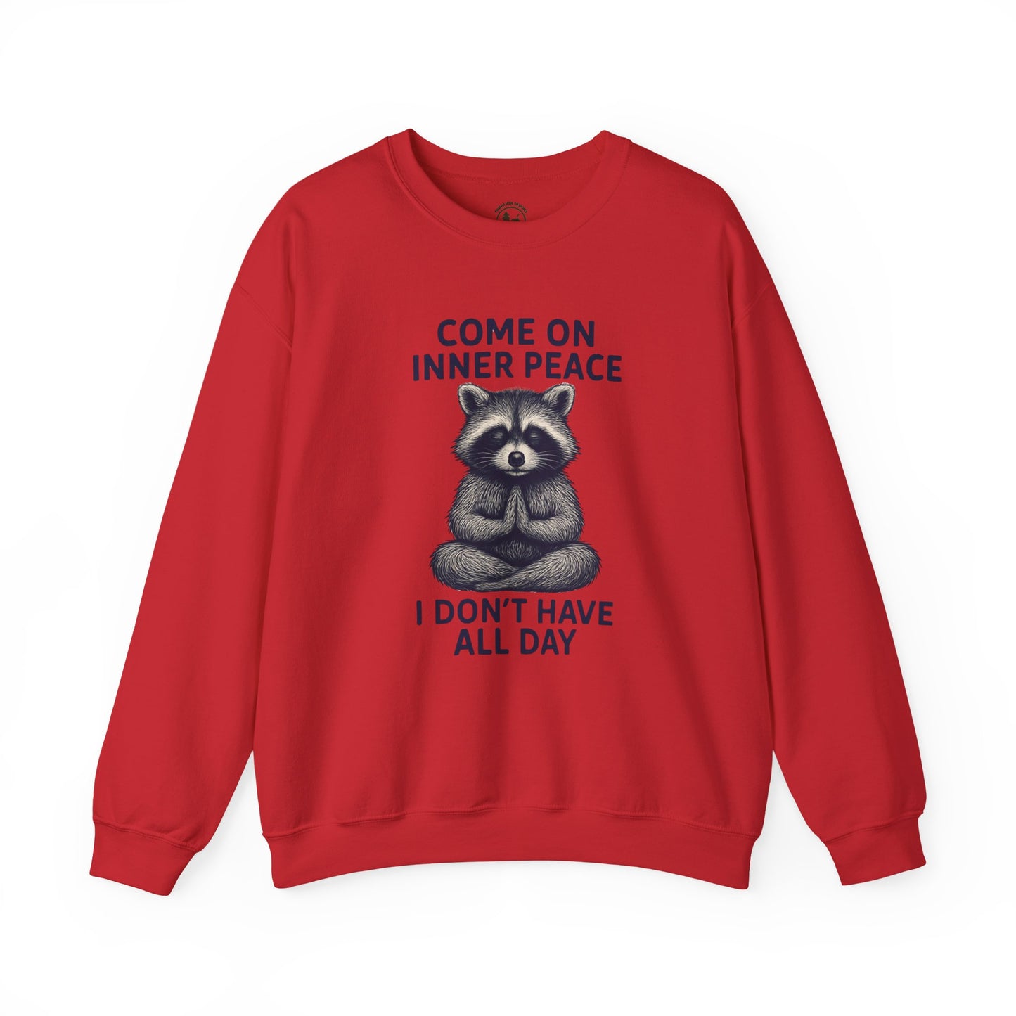 Come On Inner Peace Meditating Raccoon Sweater