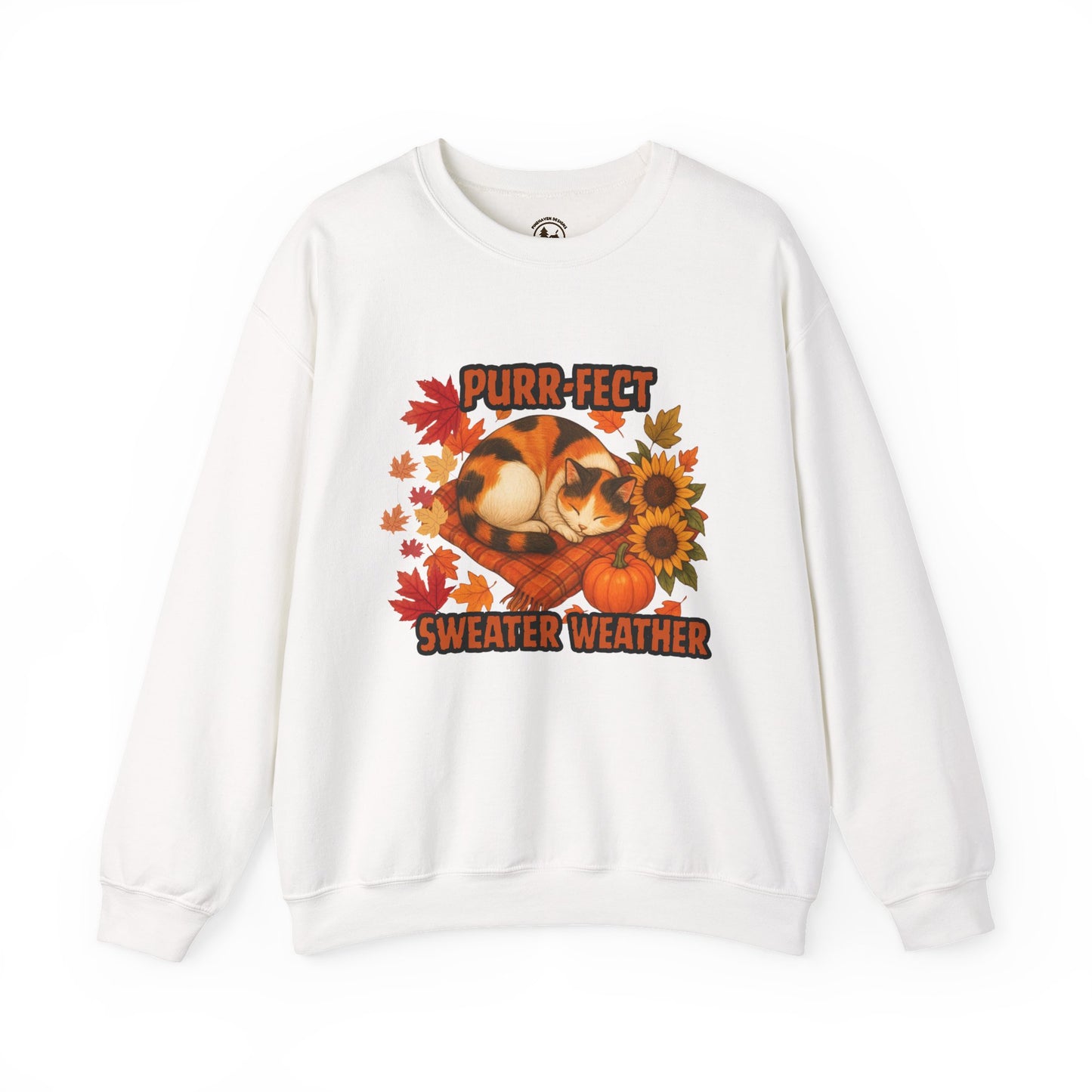 Purr-Fect Sweater Weather Sweatshirt Cute Fall Crewneck
