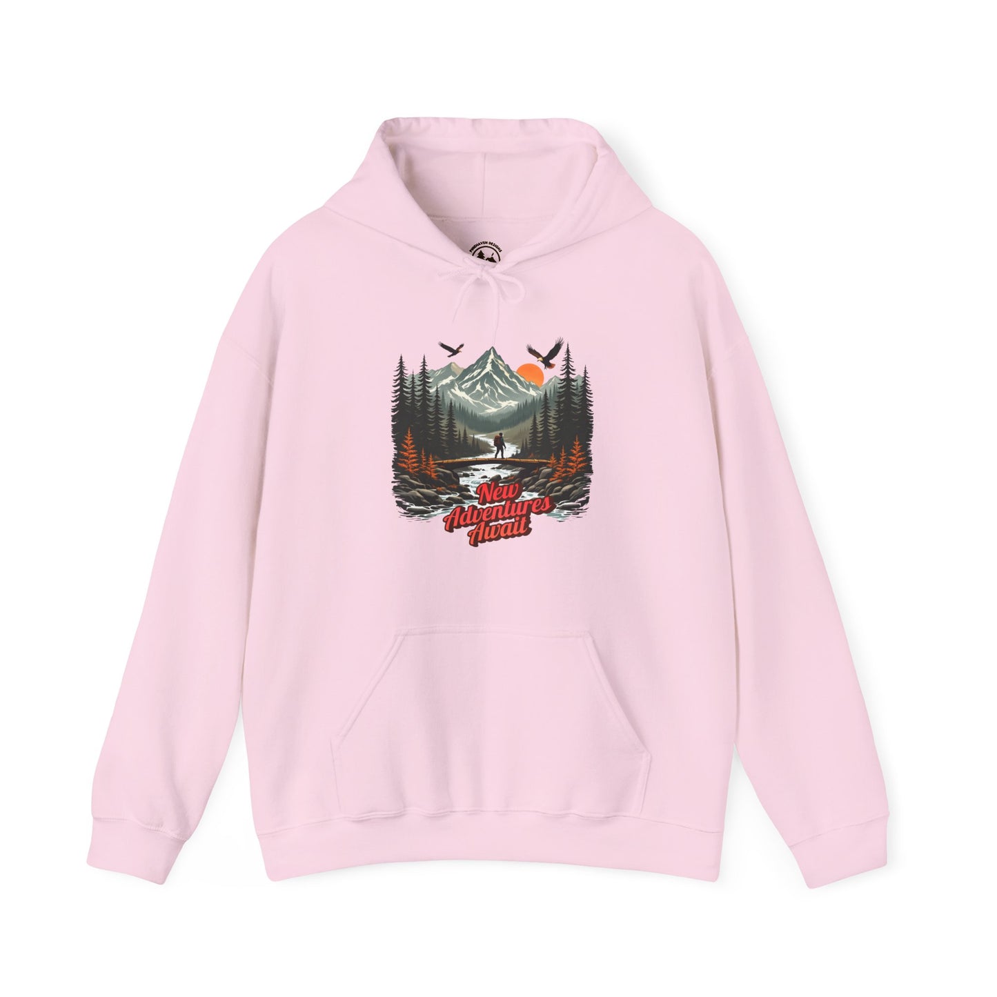 New Adventures Await Hoodie for Women | Mountain Hiking Adventure Sweatshirt