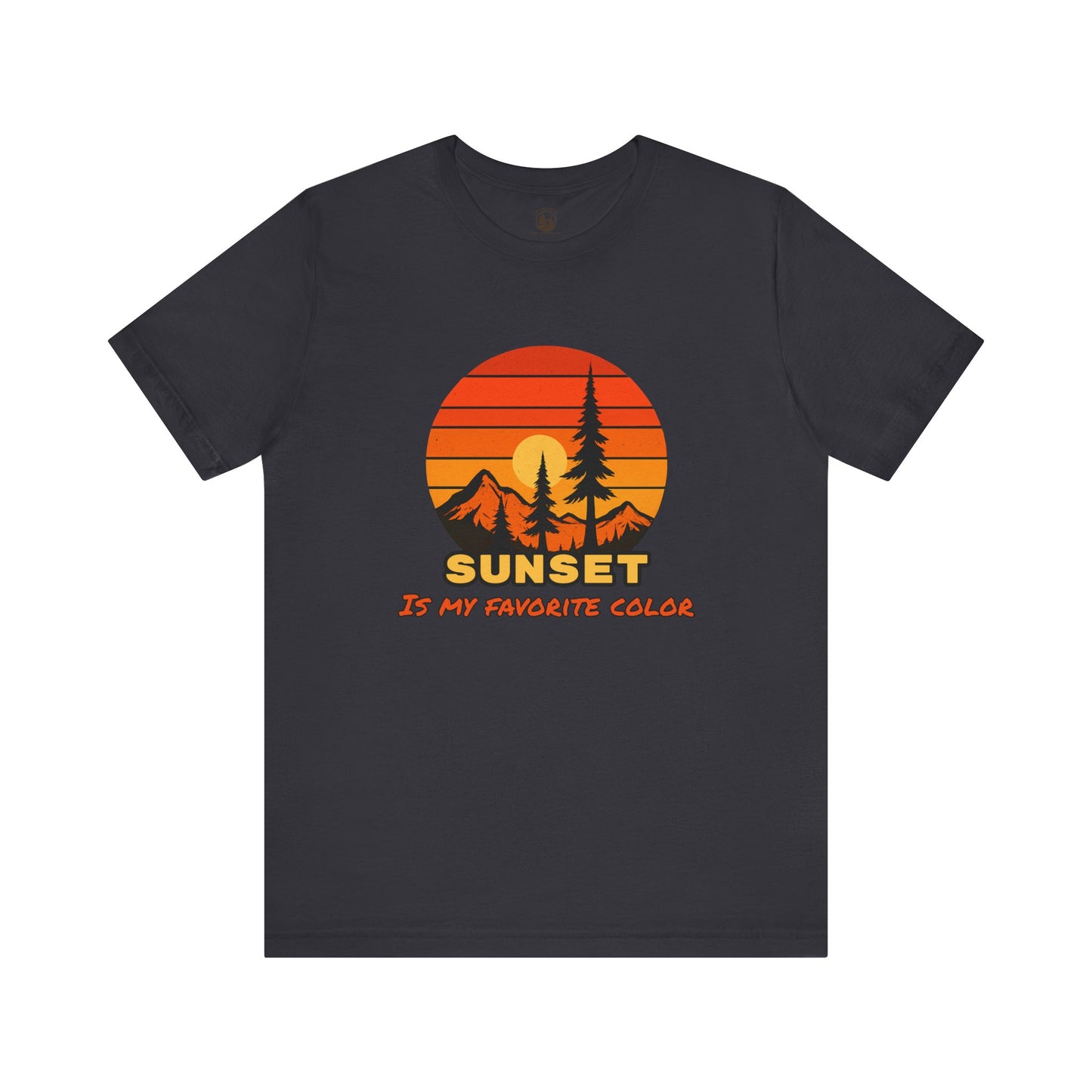 Sunset Mountain Graphic T-Shirt Gift For Outdoor Enthusiast