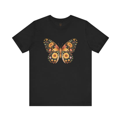 Floral Butterfly Vintage Tee