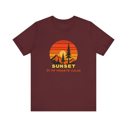 Sunset Mountain Graphic T-Shirt