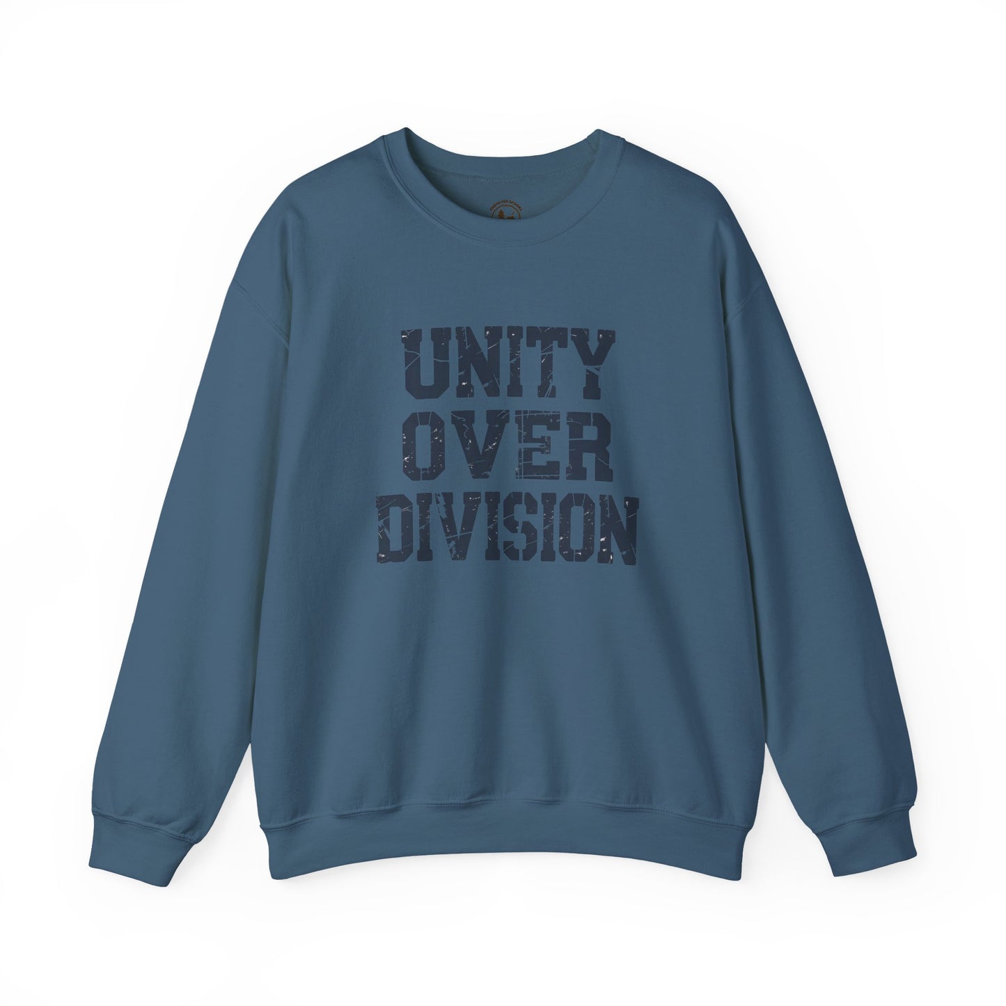 Unity Over Division Crewneck Sweatshirt – Bold Statement Graphic