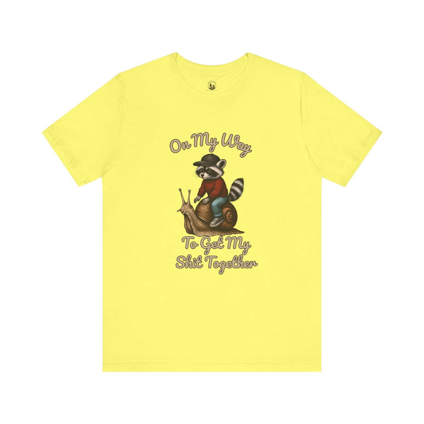 On My Way to Get It Together T-Shirt, Funny Raccoon Graphic