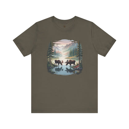 Moose Wilderness Graphic Unisex T-Shirt