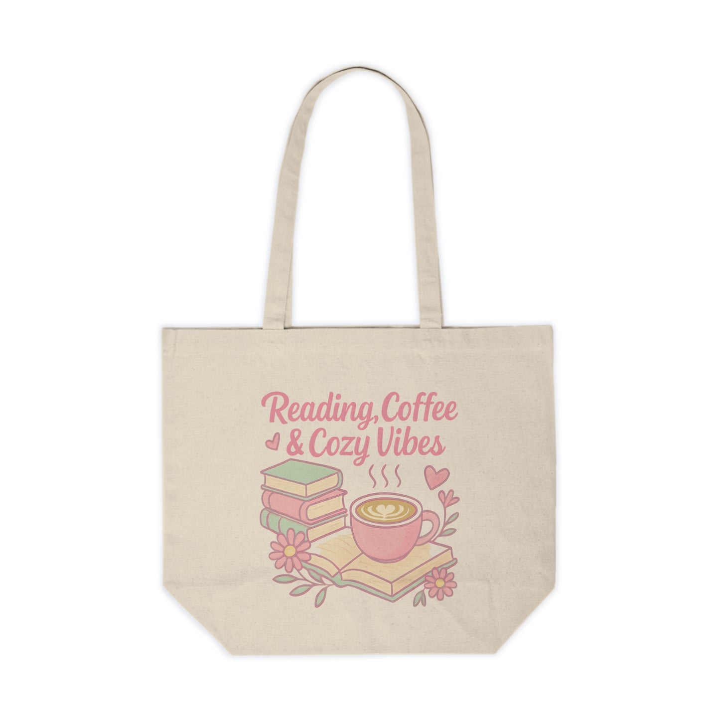 Cozy Reading Tote Bag - Perfect for Book Lovers, Coffee Enthusiasts, Study Sessions, Eco-Friendly Gifts, Casual Outings