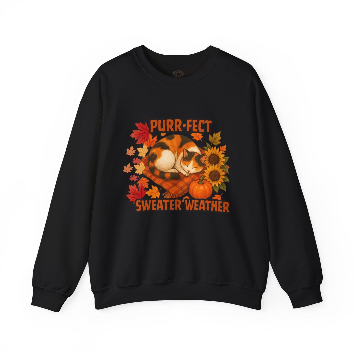 Purr-Fect Sweater Weather Sweatshirt Cute Fall Crewneck