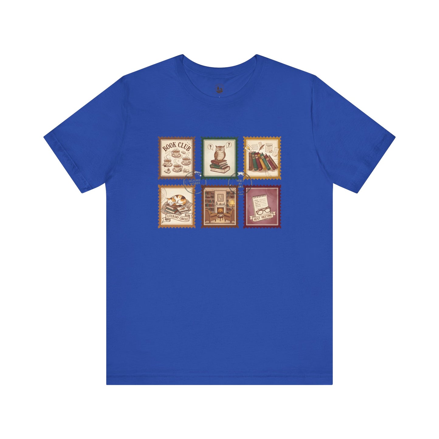 Book Club T-Shirt – Vintage Literary Stamp Design Unisex Tee for Readers