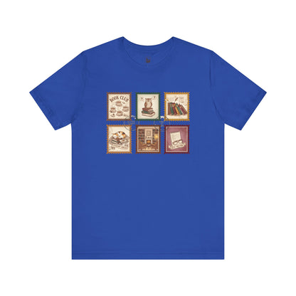 Book Club T-Shirt – Vintage Literary Stamp Design
