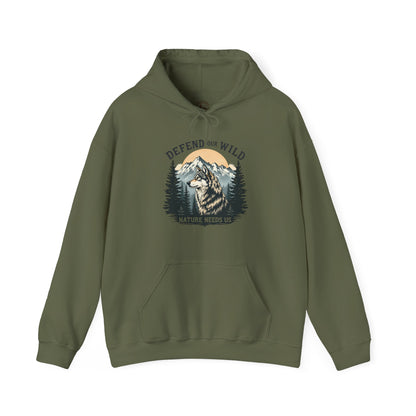 Wildlife Conservation Unisex Wolf Hoodie