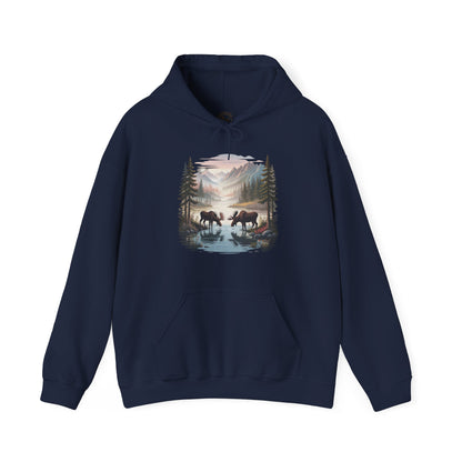 Moose Wilderness  Hoodie