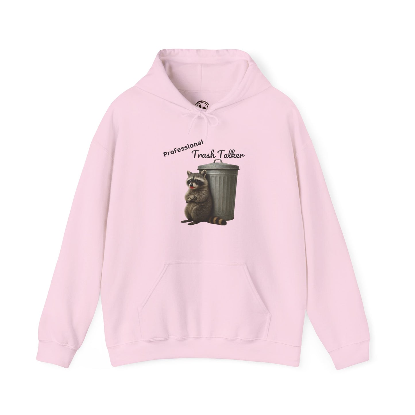 Professional Trash Talker Hoodie, Raccoon Lover Apparel on Gildan 18500 Hoodie