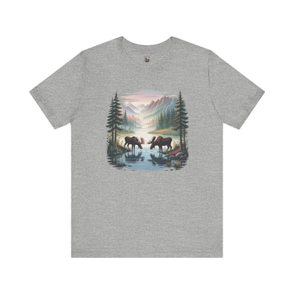 Moose Wilderness Graphic Unisex T-Shirt