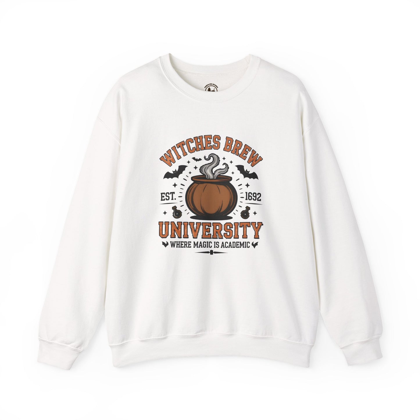Witches Brew University Crewneck Sweatshirt, Cozy Halloween Apparel
