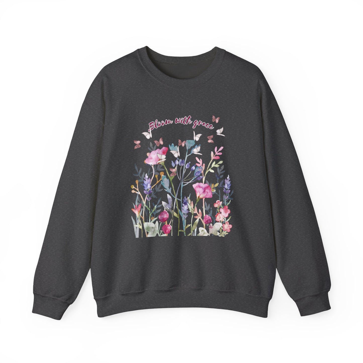 Bloom with Grace Floral  Crewneck Sweater