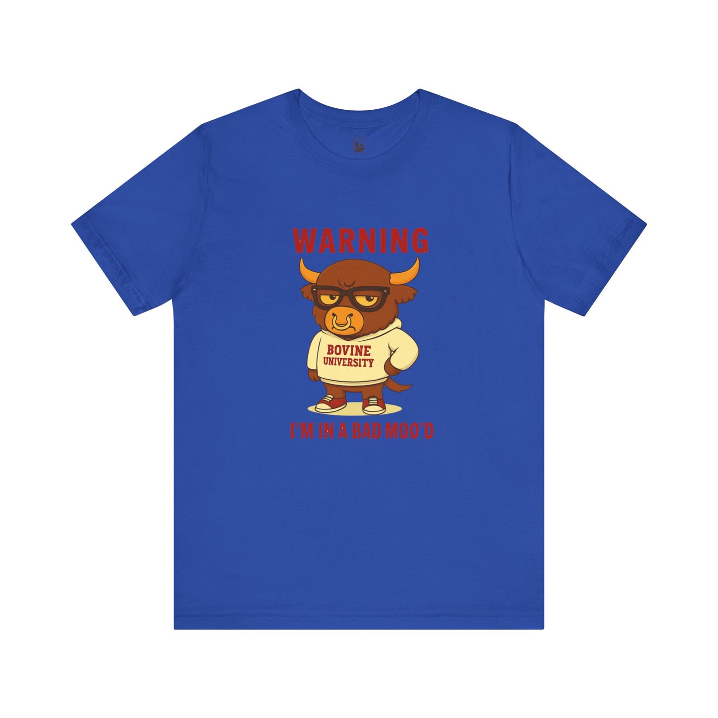 Warning I’m in a Bad Moo’d Funny Cow Graphic T-Shirt