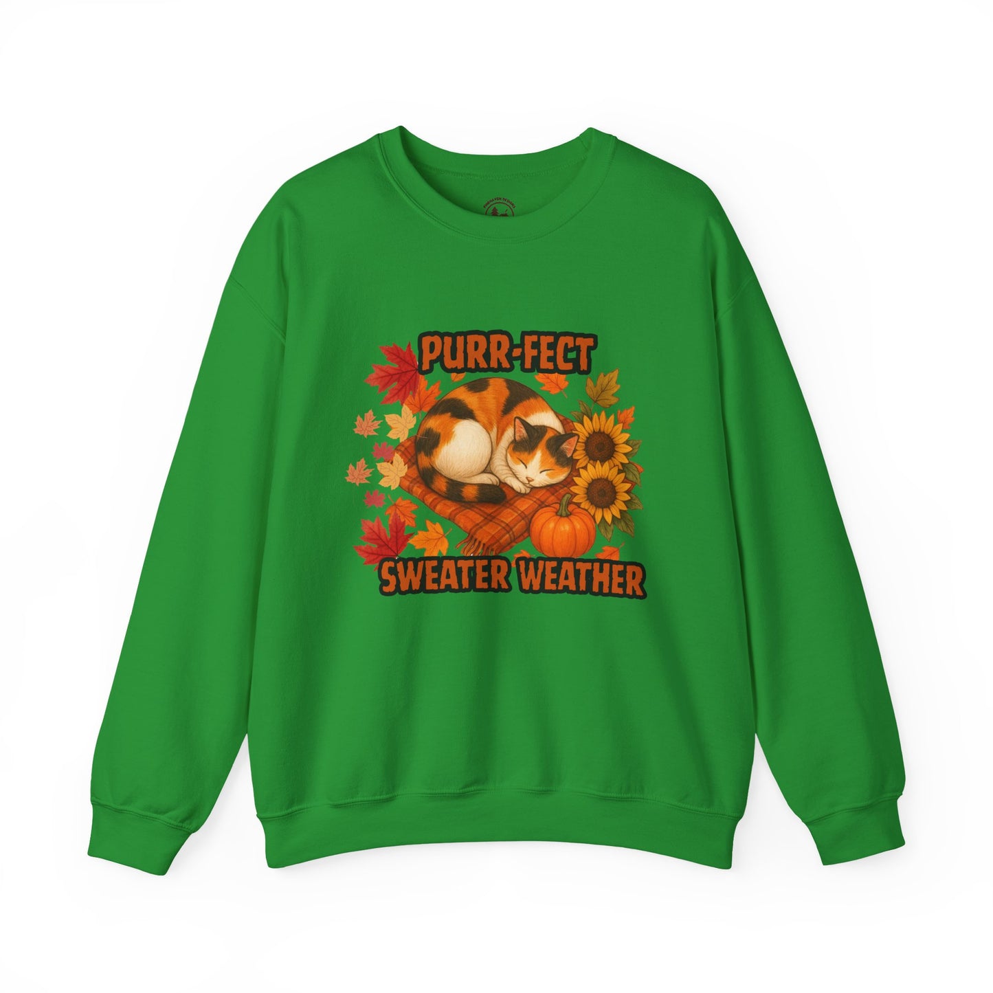 Purr-Fect Sweater Weather Sweatshirt Cute Fall Crewneck