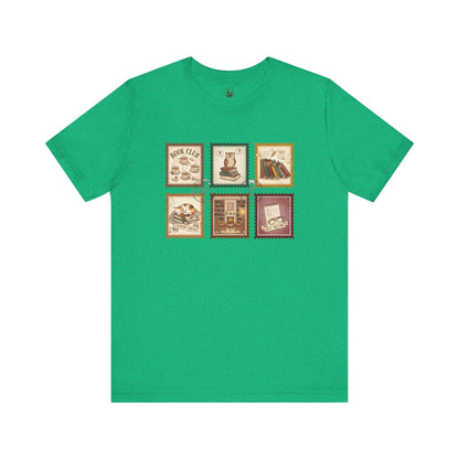 Book Club T-Shirt – Vintage Literary Stamp Design