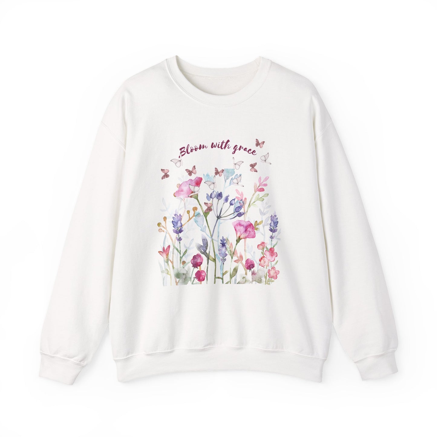Bloom with Grace Floral  Crewneck Sweater