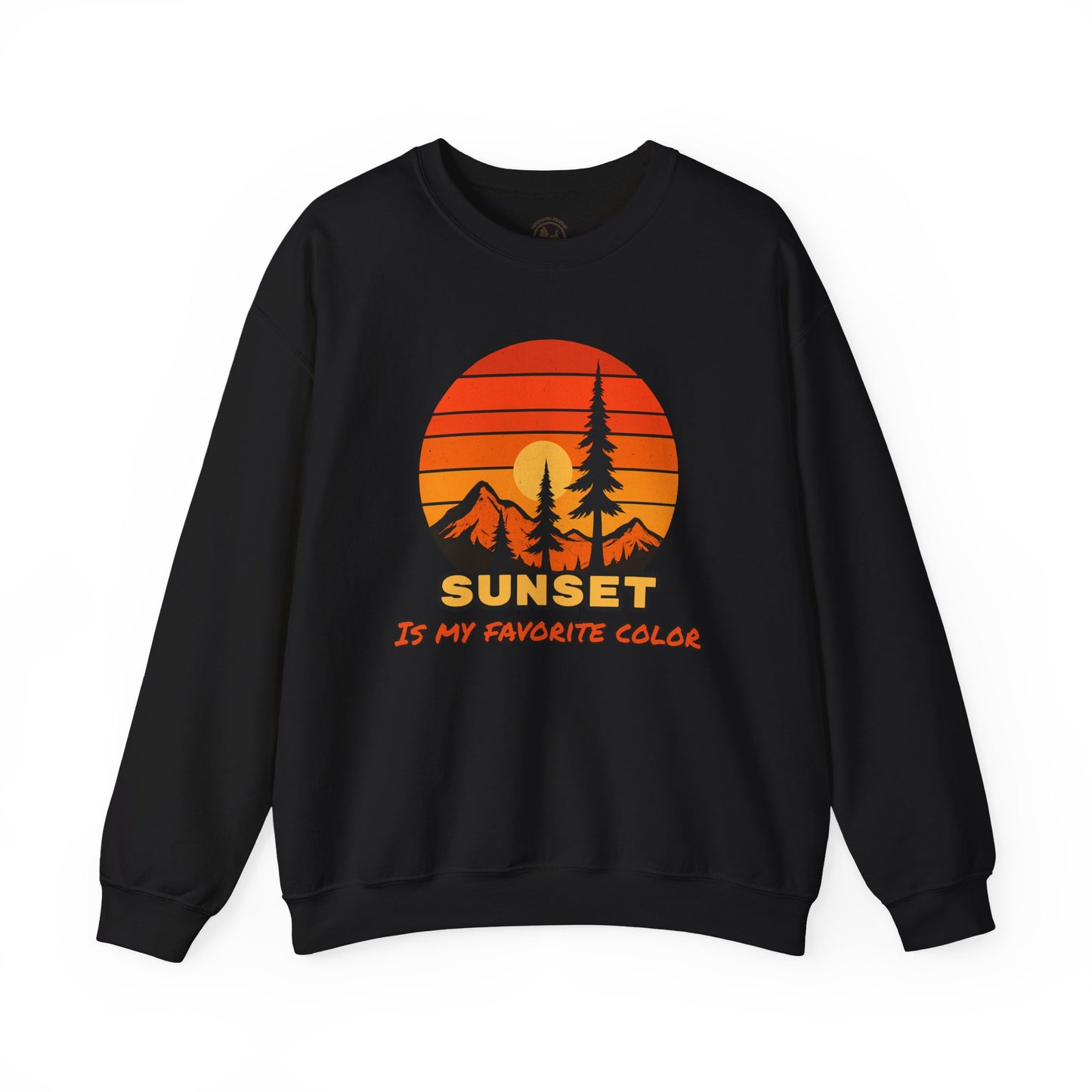 Sunset Mountain Crewneck Sweatshirt – Gildan 18000