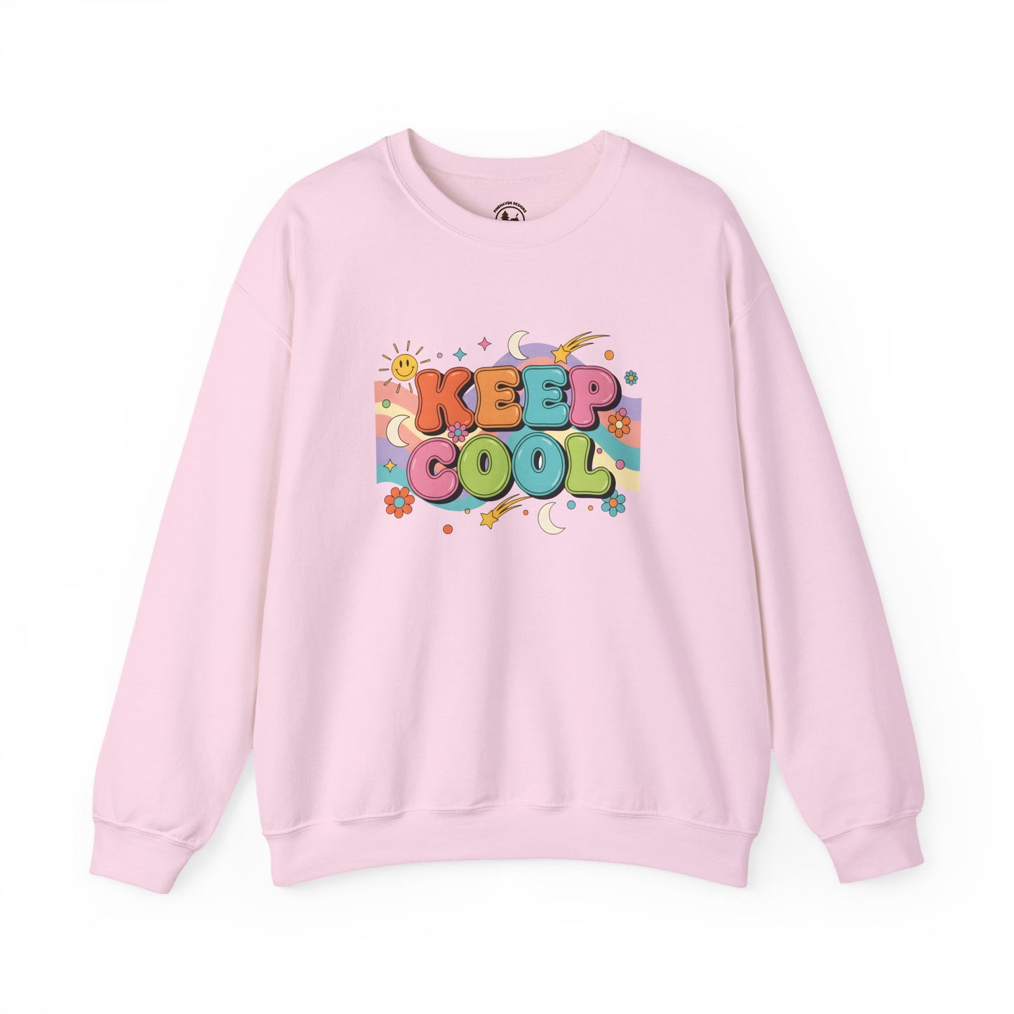 Keep Cool Retro Crewneck Sweatshirt – Unisex Vintage 70s Style