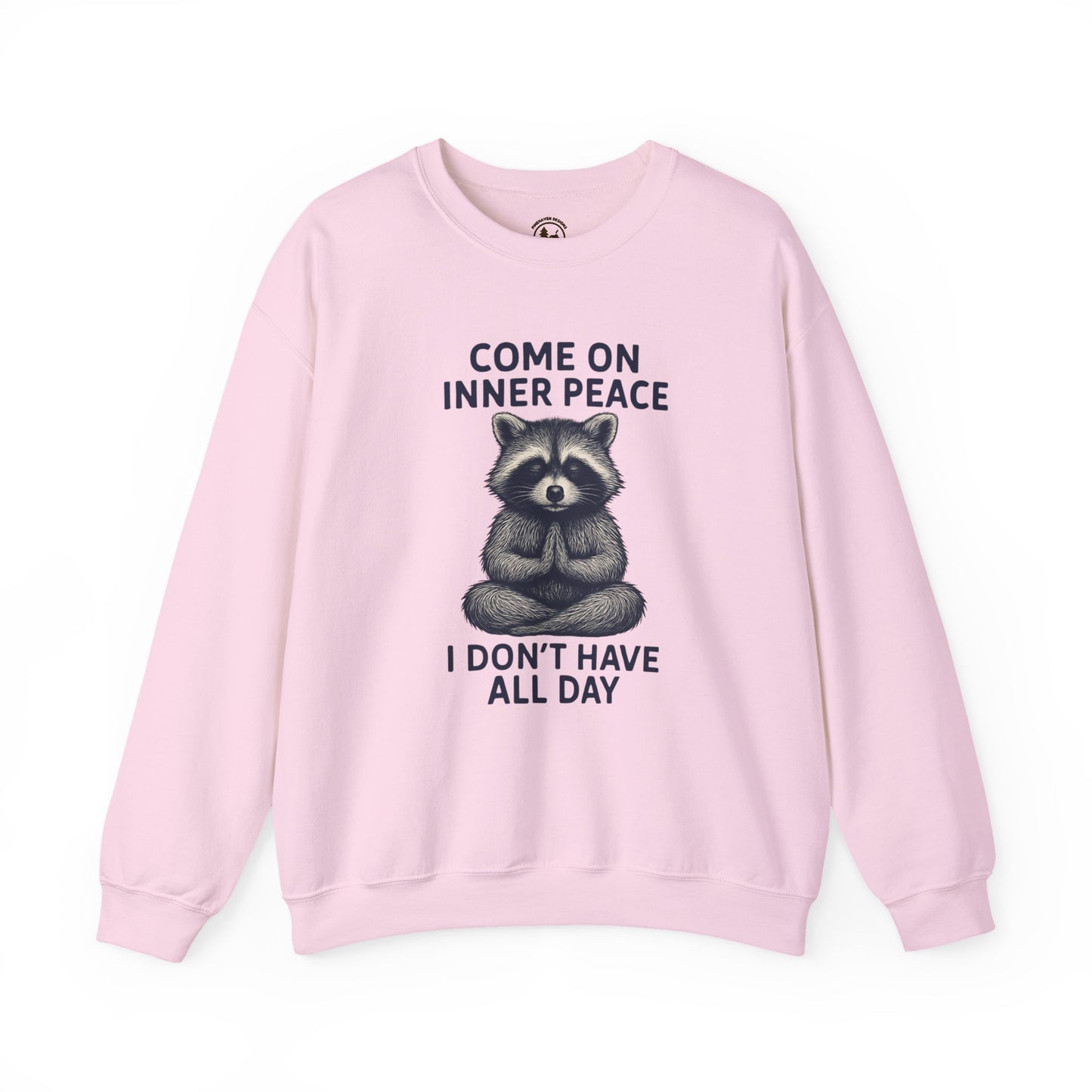 Come On Inner Peace Meditating Raccoon Sweater