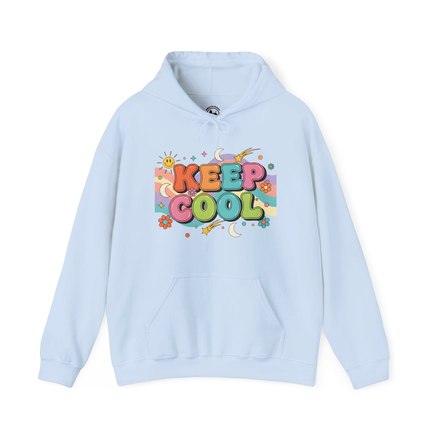 Keep Cool Hoodie – Retro 70s Style Unisex Graphic Hooded Sweatshirt