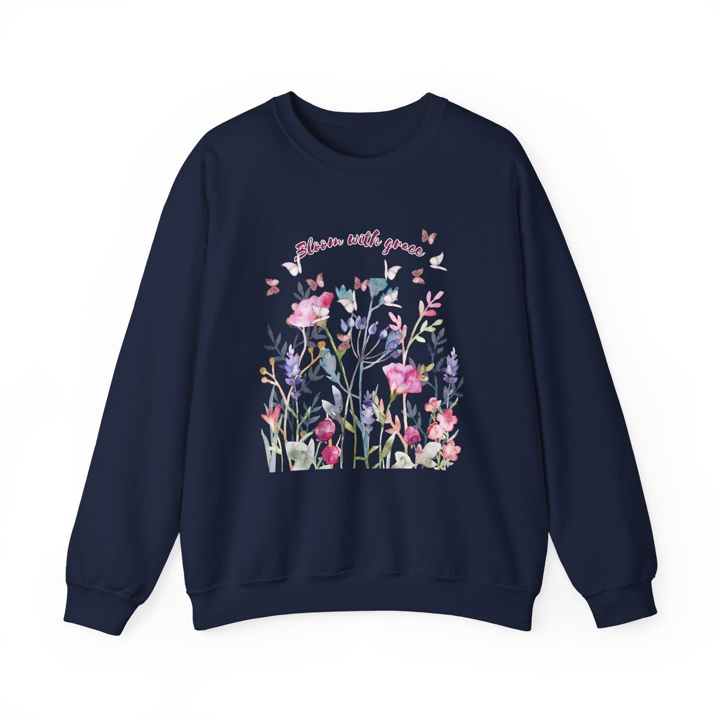 Bloom with Grace Floral  Crewneck Sweater