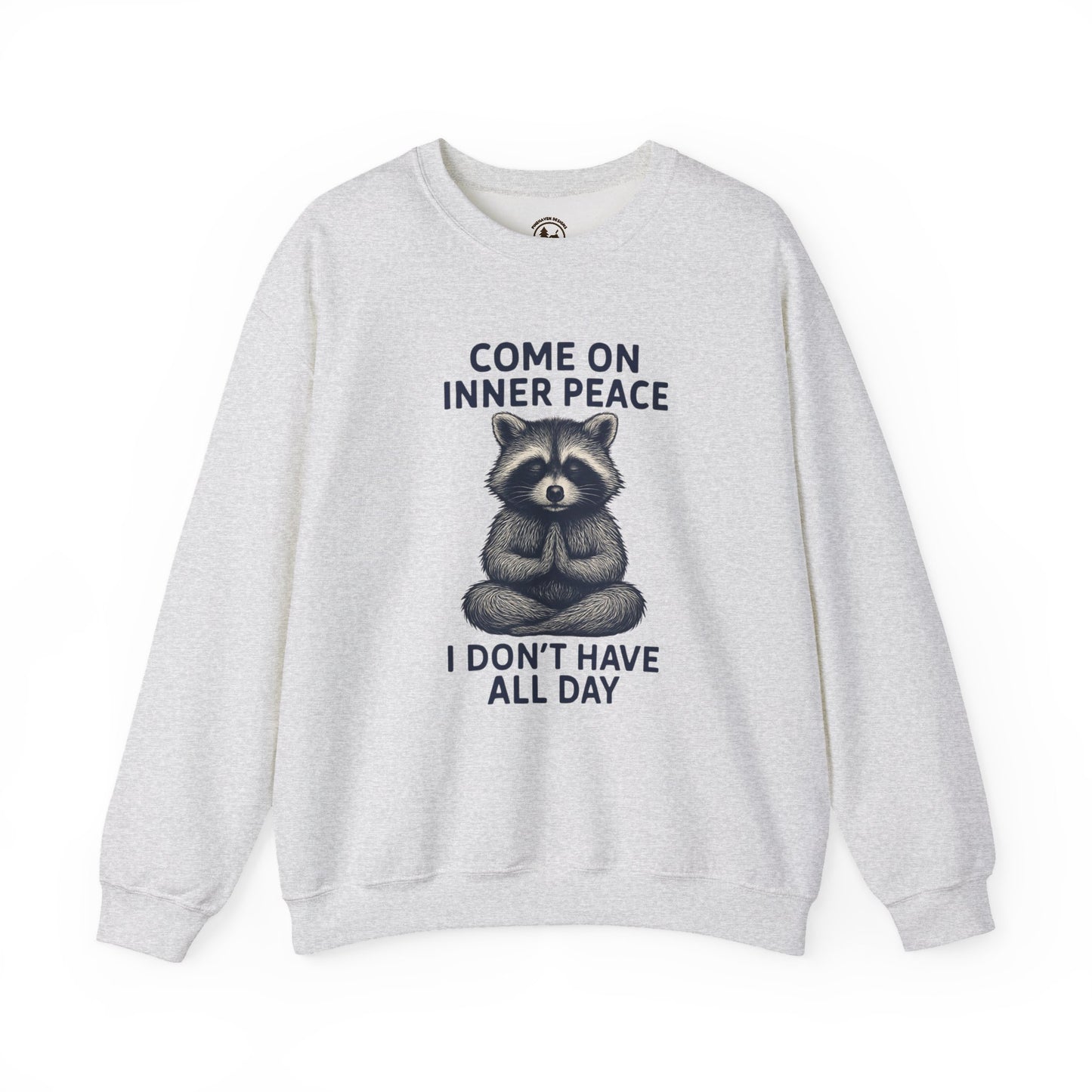 Come On Inner Peace Meditating Raccoon Sweater