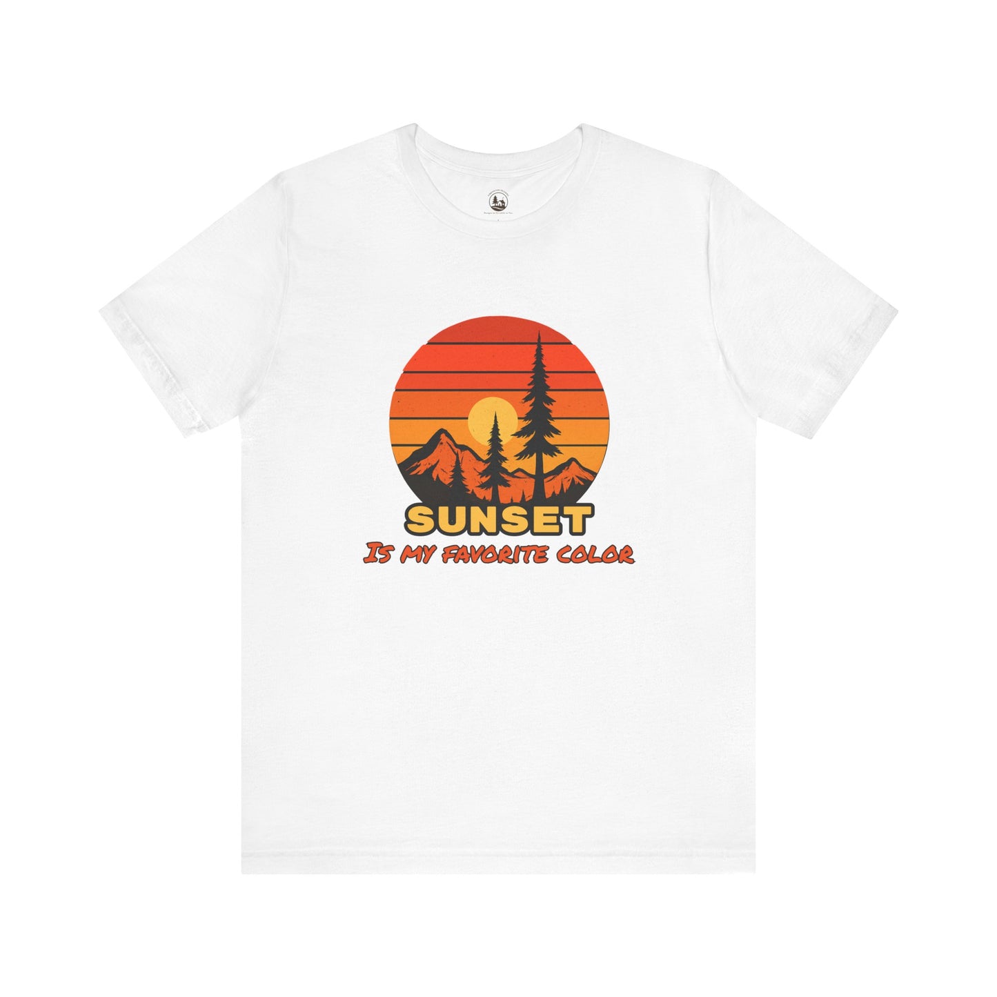 Sunset Mountain Graphic T-Shirt Gift For Outdoor Enthusiast