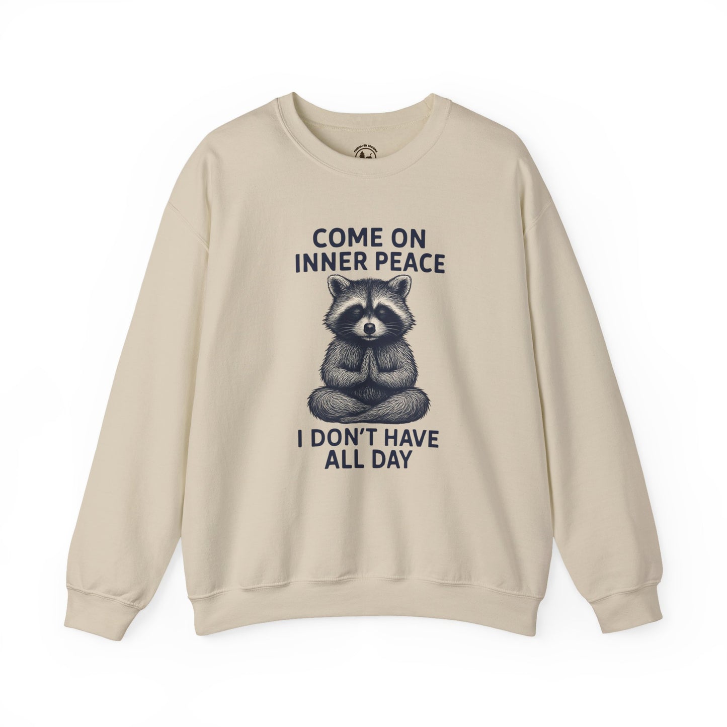 Come On Inner Peace Meditating Raccoon Sweater