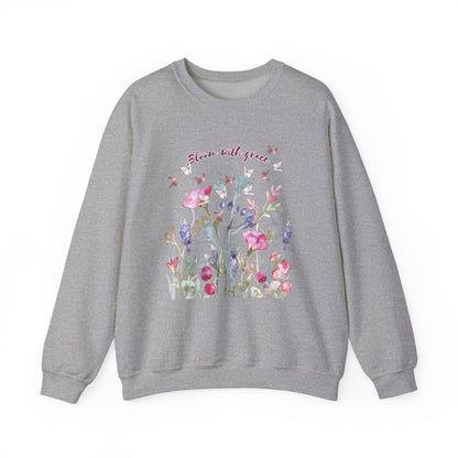 Bloom with Grace Floral  Crewneck Sweater