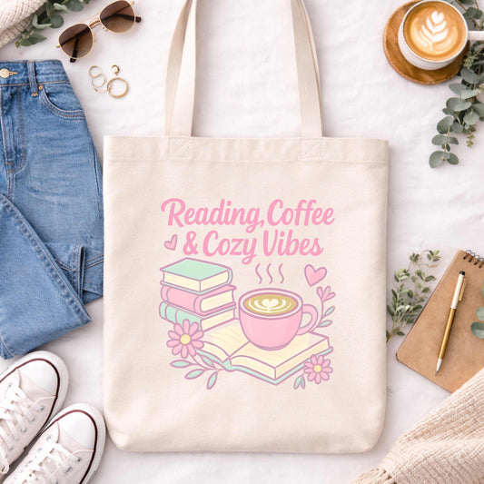 Cozy Reading Tote Bag